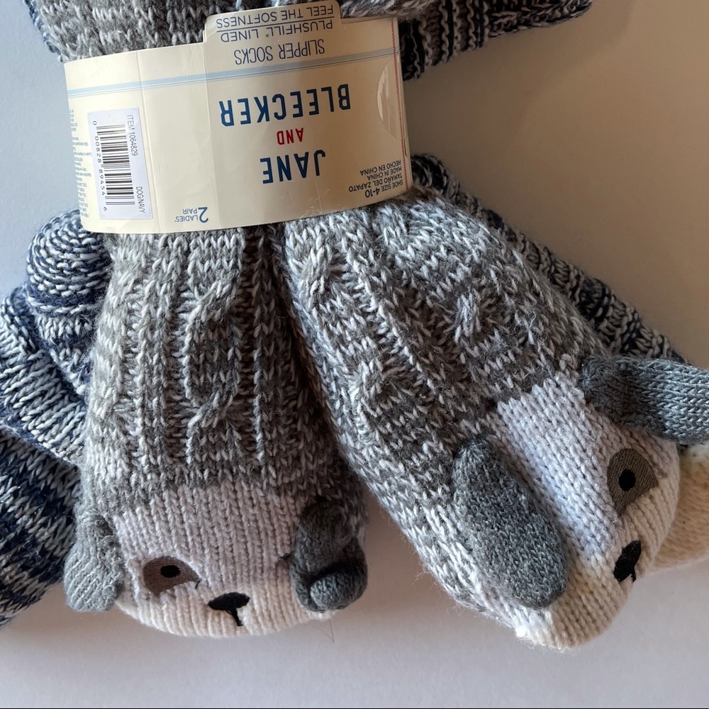 Jane and Bleeker Slipper Socks (2 pack)